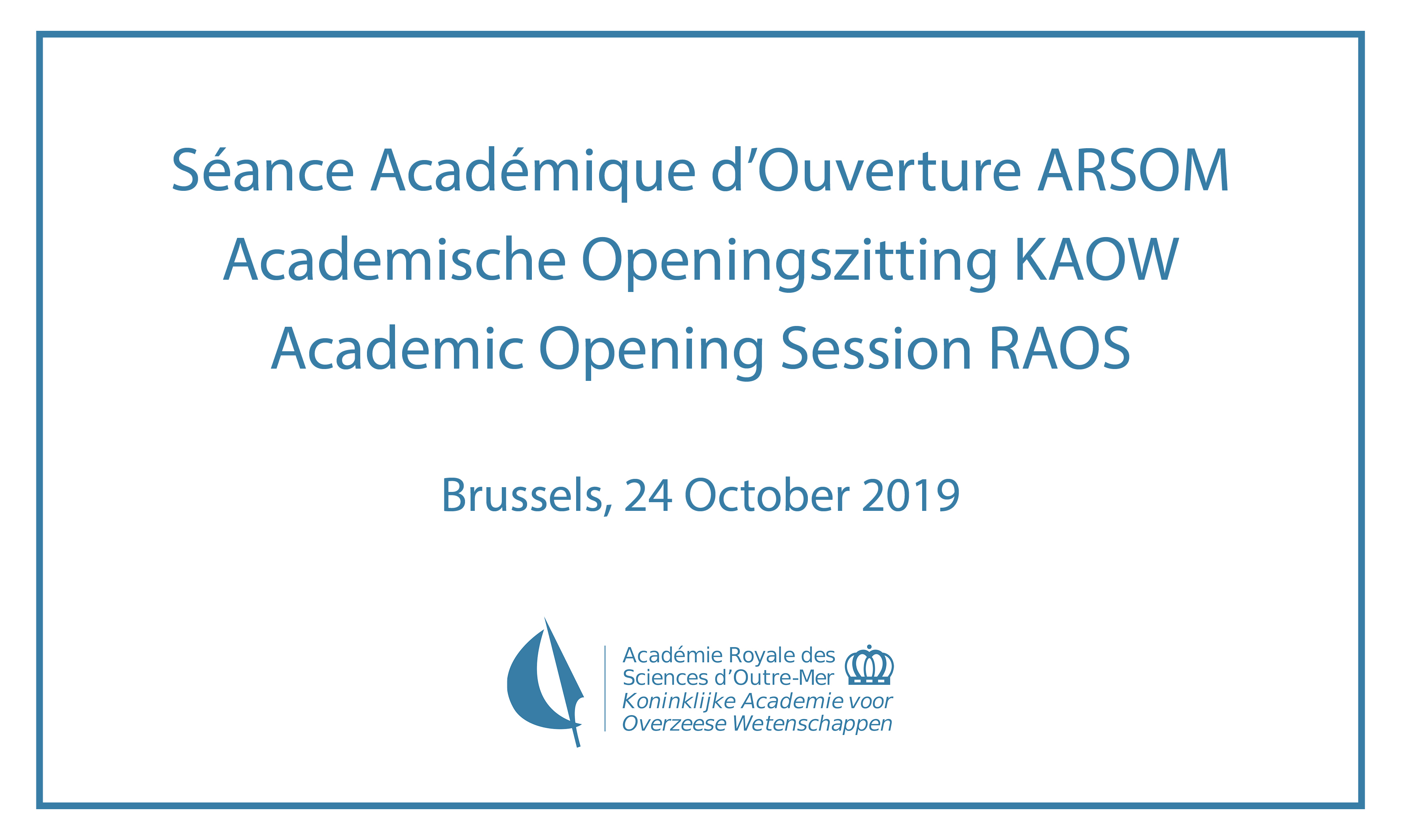 Academic Opening Session RAOS 2019