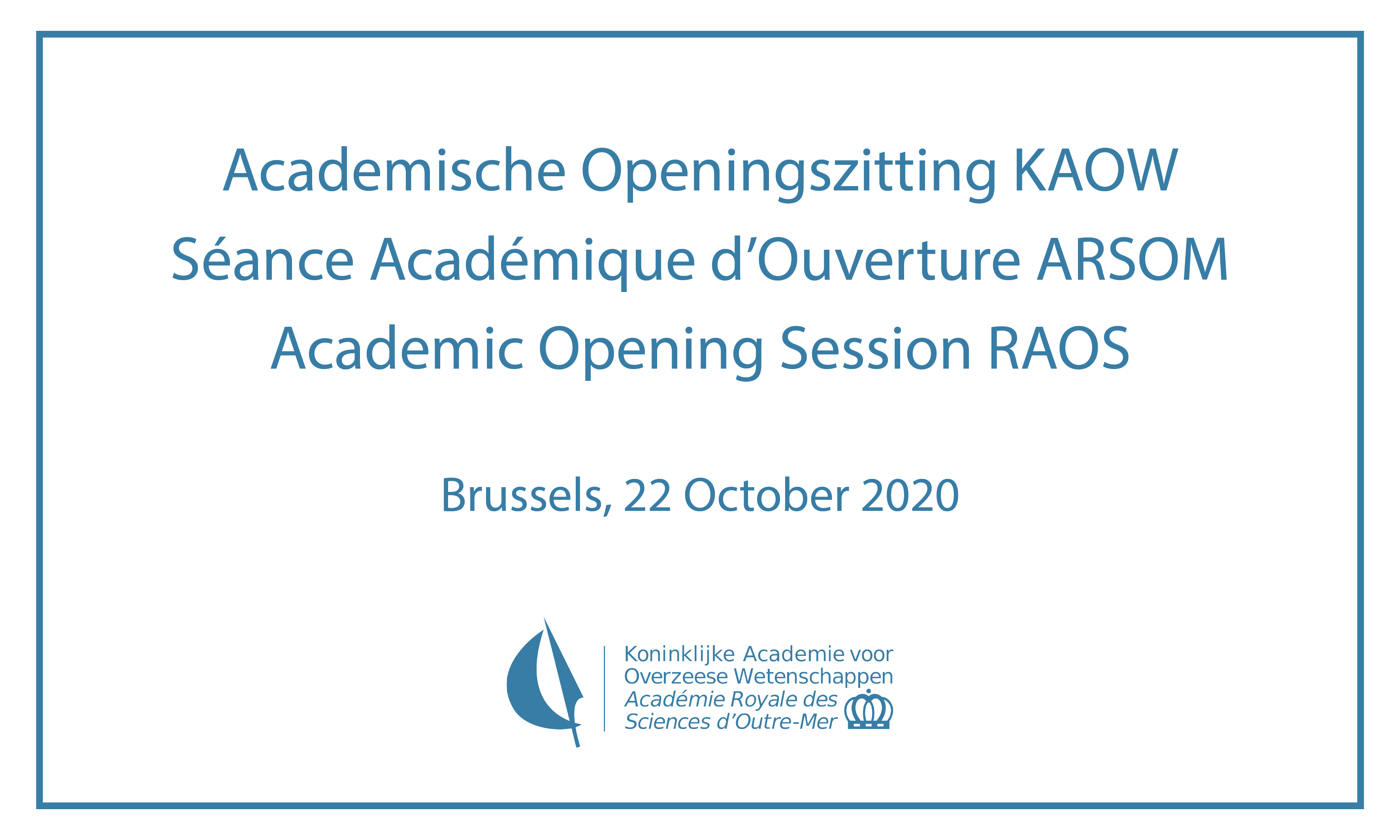 Academic Opening Session RAOS 2020